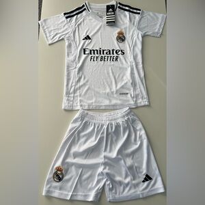 New 2025 Real Madrid Home Kit - Kids Size